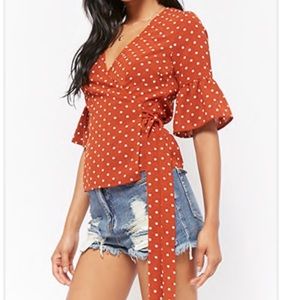 Polka dot blouse